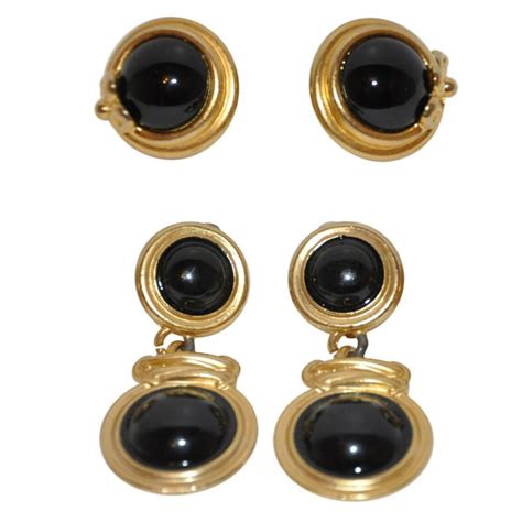 givenchy earrings faux onyx|givenchy earrings macy's.